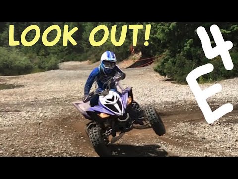 Son almost crashes into Dad on Raptor 700R!