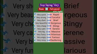 Stop Saying 'Very' | Basic Vs Advanced English Vocabulary | Boost Your English