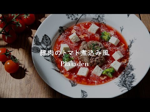 豚肉のトマト煮込み風｜無添加ドッグフードアレンジレシピ｜プレイアーデン