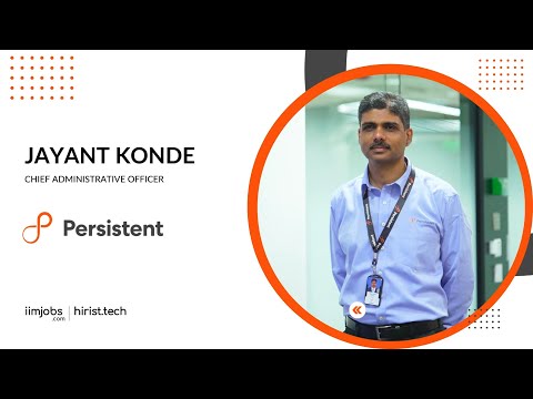 Persistent Systems - Jayant Konde (CAO) | Showcase | hirist.tech | iimjobs.com