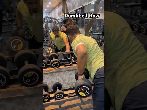 Dumbbell Rowing Lats Workout Gym #gym #workout #workoutmotivation  #shorts #gymworkout #fitness