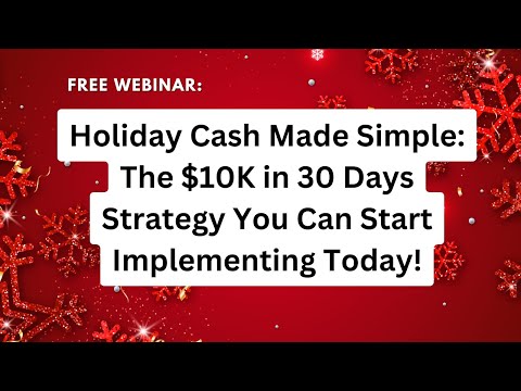 The $10K in 30 Days Strategy You Can Implement Today!