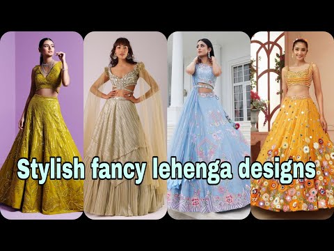 Fashionable Stylish Fancy Colour Lehenga designs #stylish #lehenga #trendy #fashionfusion