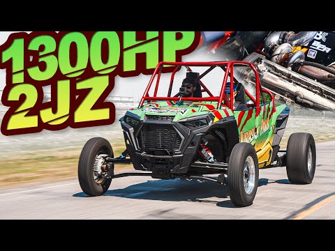 1300HP 2JZ Polaris RZR?! FASTEST RZR EVER Hits the Streets! 0-60MPH in 1.7s (Build Breakdown)