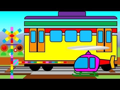 Learn Colors and Numbers with Colorful Train for Kids