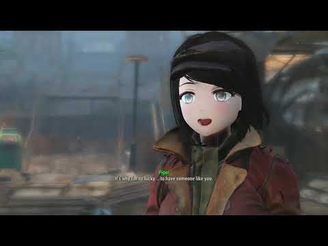 Fallout 4 - Talking to Piper but in Japanese