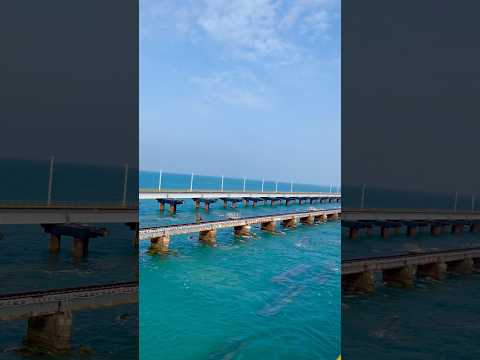 India’s First Vertical PAMBAN BRIDGE #rameshwaram  #jyotirling #tamilnadu #ytshorts #travel #shorts