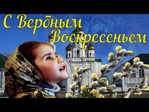 Вербное Воскресенье! Красивое Поздравление с Вербным Воскресеньем! Музыкальная Открытка!