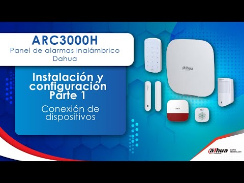 Configuración Alarma ARC3000H Dahua - Parte 1 conexión de dispositivos