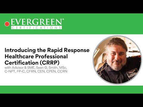 Introducing the Rapid Response Healthcare Professional Certification (CRRP)