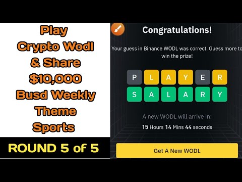 Binance Crypto Wodl Complete Answers Weekly Theme Sports Round 5 of 5