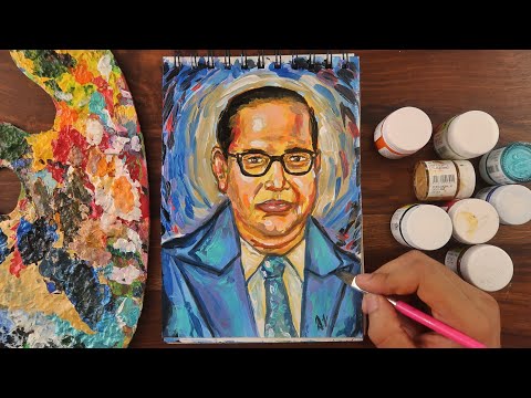 Dr. Babasaheb Ambedkar Jayanti Special Sketchbook Speedpainting 💙