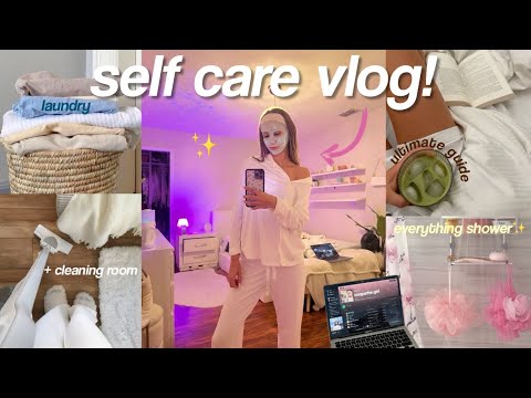 SELF CARE VLOG! face masks, hygine routine, hair care *clean girl edition* 🤍