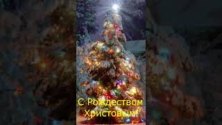 Красивое поздравление с Рождеством! С Рождеством Христовым! #shorts