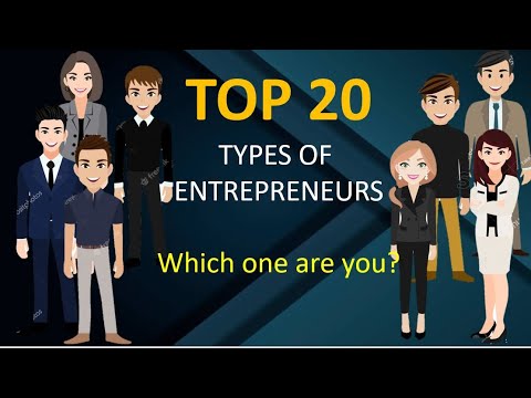 TOP 20 TYPES OF ENTREPRENEURS, Which one are you?