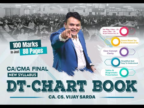 CA Final DT charts by CA Vijay sarda | Only DT charts in India | Cover DT & Int Tax in 80 pages