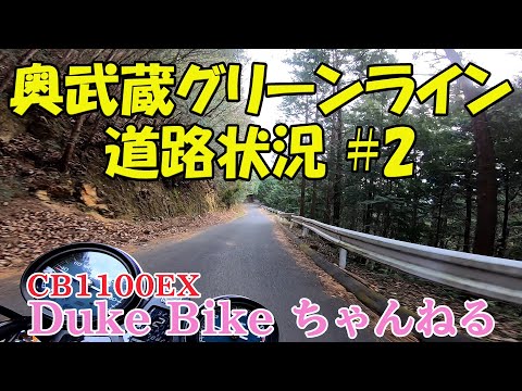 【CB1100EX】奥武蔵グリーンライン　道路状況を見に行く　#2【モトブログ】