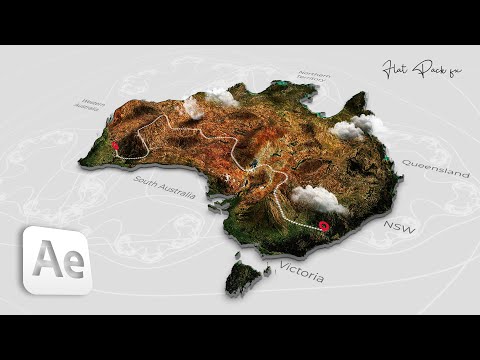 SUPER DETAILED 3D Map Animation // After Effects 2022