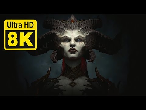 Diablo IV Official Gameplay Trailer 8k 60 fps Upscale with Machine Learning AI