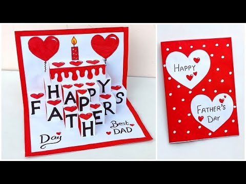 Father's day Pop up card idea 2024 / Father's day card making easy Handmade / Father's day card