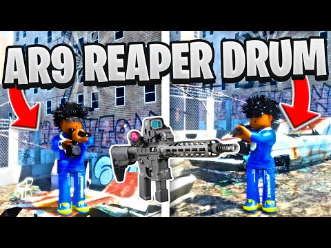 SLIDING WITH THE REAPER DRUM AR IN THIS ROBLOX HOOD GAME