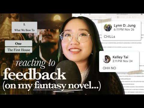 my friends read the first chapters of my new book 🫠... beta reader feedback reaction *adult fantasy*