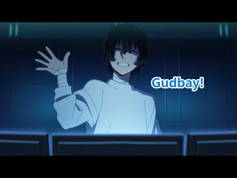 Dazai's goodbye to Chuuya (Dazai & Sigma vs. Fyodor & Chuuya) - Bungou Stray Dogs S5 EP8