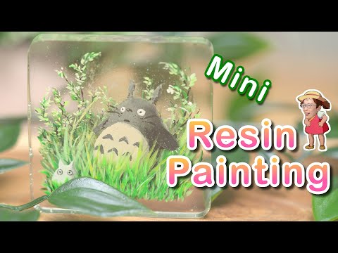 Mini Resin Painting of Totoro