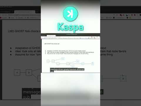 Eth Founder Presents Kaspa's GHOST Consensus