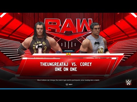 WWE 2K24 AWA Monday night dawn: Theungreataj vs Corey