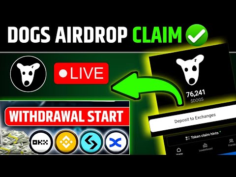 DOGS Airdrop Claim Start ✅ | DOGS Airdrop Withdrawal To Exchange/Wallet | DOGS Airdrop