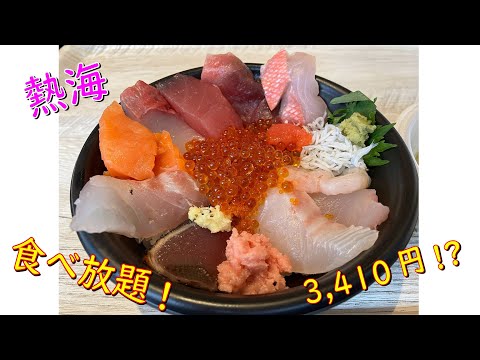 【食べ放題・海鮮丼】熱海おさかなパラダイス～KKR熱海 日帰り温泉