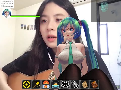 【AR Miku VTuber】Facemesh AI + Eye tracking