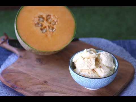 Rockmelon Ice Cream 3 ingredient [Ryan cook around]