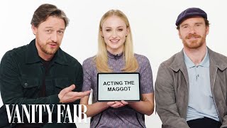 Sophie Turner, James McAvoy and Michael Fassbender Teach You English, Scottish and Irish Slang