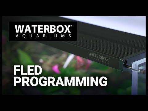 How to program the Waterbox Aquariums FLED lighting system.