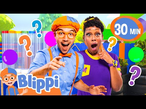 Blippi's Playdate: Ball Pit Color Game | Blippi | Celebrating Diversity