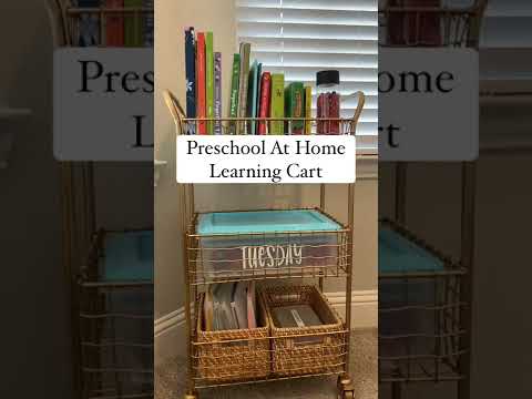 Preschool At Home Learning Cart