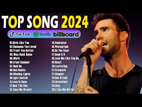 Ed Sheeran, Bruno Mars, Dua Lipa, Adele, Maroon 5, Rihanna, The Weeknd - Pop music 2024