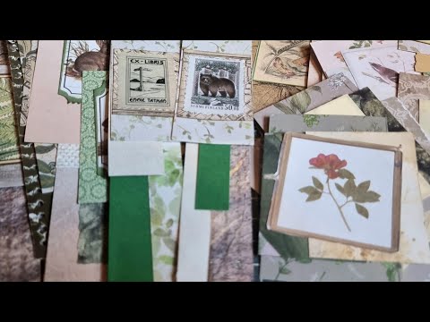 Using Up Scrap Card For Junk Journal Embellishments