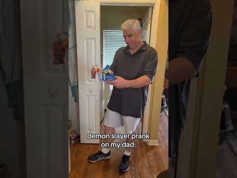 Pranking Dad #demonslayer #animeshorts #shorts