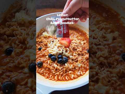 Chilli Peanutbutter jam ramen? #ramen #spicy #asmr #asmrvideo #spicynoodlesasmr #foodasmrvideos