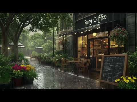 Stop By The Small Café To Shelter From The Rain, Immerse In The Rainy Atmosphere, Relax Immediately