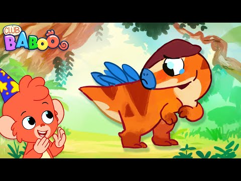 Club Baboo | Why is the baby Wannanosaurus crying? | He lost his Dino Mommy! | Learn Dinosaur Names!