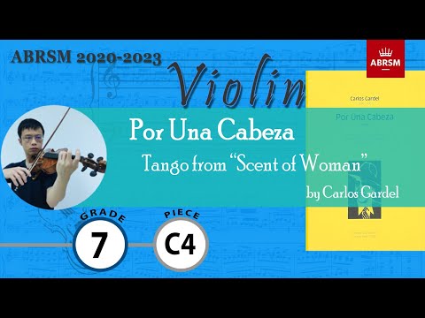 Por Una Cabeza【Grade 7 C4 Violin】小提琴 7 級 C4, ABRSM (2020-2023), slow practice