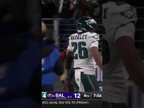 Saquon Barkley says to Lamar Jackson: "I'M THE MVP NOW!!!" 🦅🔥 Eagles vs Ravens Highlights