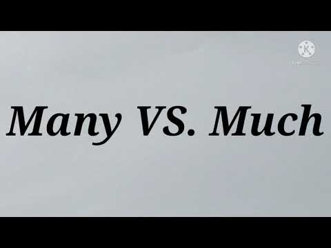 Many vs. Much l Determiners l Differences and Usages l Types of Nouns l Countable & Uncountable Noun