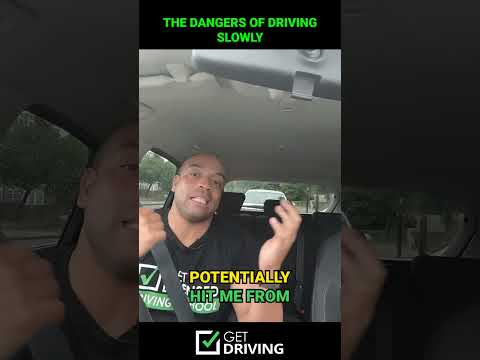 Why it can be dangerous driving slowly | #driving #drivingtips #drivinglessons #shorts