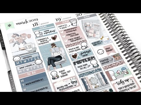 Plan with me: Midterms Week (ft. StationStickers)