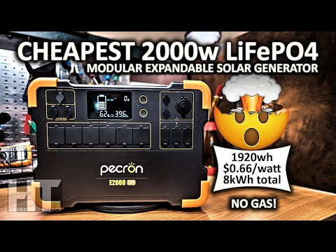 Pecron E2000LFP 2000w LiFePO4 Modular Battery Solar Generator Power Station Review